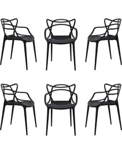 Комплект из 6 ти стульев Masters черный FR 0134S Bradex home