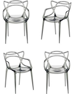 Комплект из 4 х стульев Masters прозрачный серый FR 0705К Bradex home