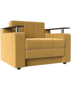 Кресло кровать Мираж Микровельвет Желтый 120450 Лига диванов