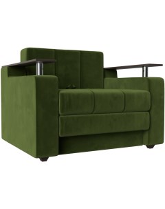 Кресло кровать Мираж Микровельвет Зеленый 120452 Лига диванов