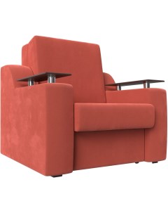 Кресло кровать Сенатор 80 Микровельвет Красный 119849 Лига диванов