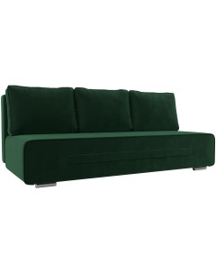 Прямой диван Приам Велюр Зеленый 118669 Лига диванов