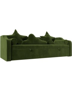 Детский диван кровать Рико Микровельвет Зеленый 117384 Лига диванов