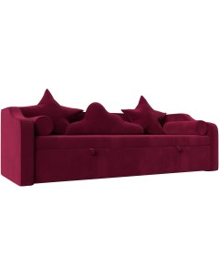 Детский диван кровать Рико Микровельвет Красный 117382 Лига диванов