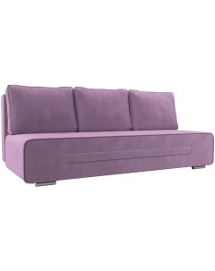 Прямой диван Приам Микровельвет Фиолетовый 118679 Лига диванов