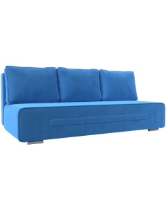 Прямой диван Приам Велюр Голубой 118668 Лига диванов