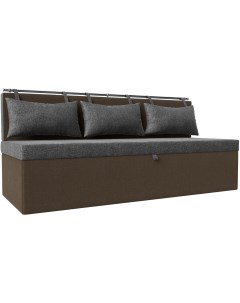 Кухонный прямой диван Метро Рогожка Серый 114115 Лига диванов