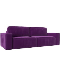 Прямой диван Прага классик Микровельвет Фиолетовый 116622 Лига диванов