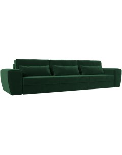 Прямой диван Лига 008 Long Велюр Зеленый 119008 Лига диванов