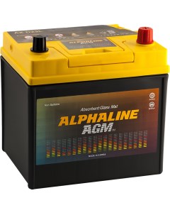 Автомобильный аккумулятор AGM 50 Ач обратная полярность D23L Alphaline