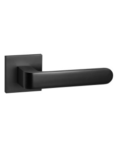 Ручка дверная JS Flex BL черный накладка квадрат 6мм Ajax