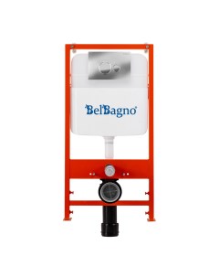 Cистема инсталляции с кнопкой смыва BB026 BB081CR кнопка хром глянцевый Belbagno