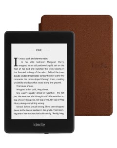 Электронная книга Kindle PaperWhite 2018 8Gb SO Twilight Blue с обложкой Brown Amazon