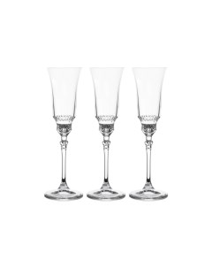 Набор бокалов для шампанского Le Stelle Gemma Aida хрустальное стекло 6шт 150мл LR 066 Nobrand
