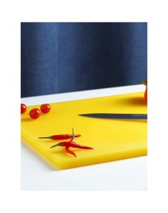 Доска разделочная 50x35x1 8 см цвет жёлтый Nobrand