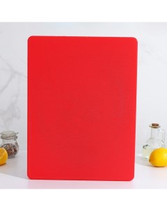 Доска разделочная 40x30 см толщина 1 8 см цвет красный Nobrand