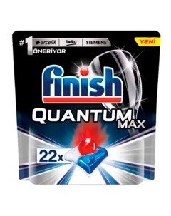 Таблетки для посудомоечной машины Quantum Max 22 шт Finish