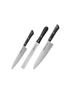 Набор кухонных ножей 3 штСамура Harakiri SHR 0230B Samura