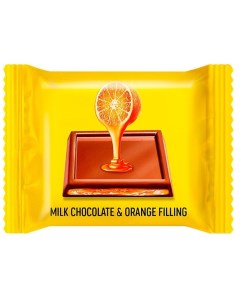 Шоколад молочный с желейной апельсиновой начинкой 500 г O`zera