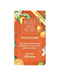 Шоколад гречишный с апельсином 20 г Natures own factory