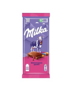 Шоколад молочный с разноцветным драже с какао 100 г Milka