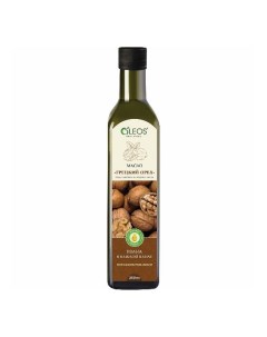 Подсолнечное масло нерафинированное с добавлением масла грецкого ореха 250 мл Oleos