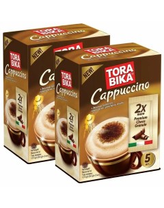 Растворимый кофе Tora Bika Cappuccino с шоколадной крошкой 2 упаковки по 5 шт Torabika