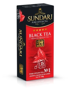 Чай черный 25 пакетиков Sundari