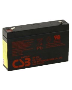 Аккумуляторная батарея 7 2 Ач 6 Вольт GP 672 2 шт Csb