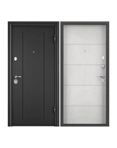 Дверь входная Torex для квартиры металлическая Flat L 860х2050 правый серый Torex стальные двери