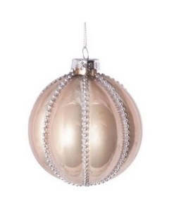 Елочный шар Жемчужное ожерелье 8 см Nobrand