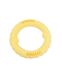Игрушка для собак Пуллер прочное кольцо жёлтый резина 17 см Pet universe