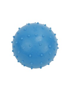 Игрушка для собак Мячик с пупырышками и звуком синий резина диаметр 9 см Pet universe