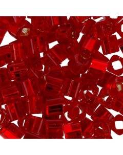 Бисер Япония Cube 3 3 мм 5 штх5 г 0025C красный Toho
