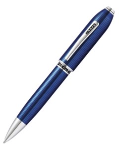 Шариковая ручка Peerless Translucent Quartz Blue Engraved Lacquer AT0702 14 Cross