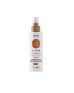 Питательное и защитное масло для волос и кожи Linfa Solare Protection Oil SPF6 Kemon (италия)