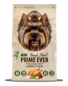 Сухой корм для собак мелких пород Fresh Meat Adult Dog Mini Индейка с рисом полнорационный 7 кг Prime ever