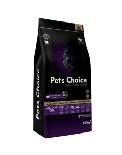 Для взрослых кошек с ягненком 1 5 кг Pet's choice