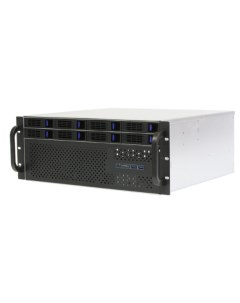 Корпус серверный 4U ES408XS SATA3 B 0 8 SATA3 SAS 12Gb hotswap HDD черный без блока питания глубина  Procase