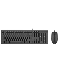 Клавиатура и мышь KR 3330 клав черный мышь черный USB 1988375 A4tech