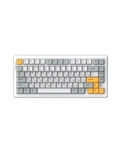 Клавиатура механическая A81 White Yellow проводная цвет белый серый желтый 81 клавиша Dareu
