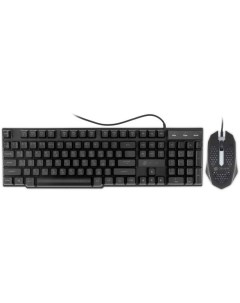 Клавиатура и мышь 400GMK клав черный мышь черный USB LED 1546779 Oklick