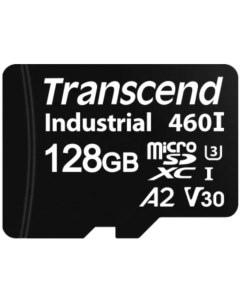 Промышленная карта памяти microSDXC 128GB TS128GUSD460I 460I V30 U3 A2 100 80MB s без адаптера Transcend