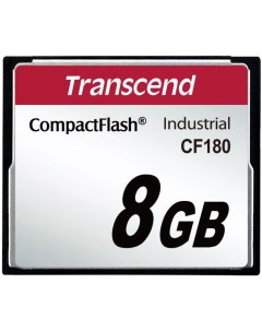 Промышленная карта памяти CompactFlash 8Gb TS8GCF180 CF180 85 73MB s 210TBW Transcend