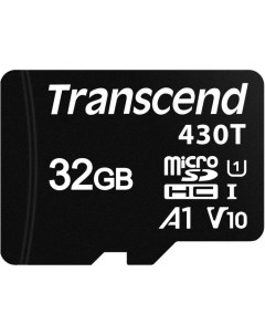 Промышленная карта памяти MicroSDHC 32Gb TS32GUSD430T 430T Class 10 UHS I U1 A1 100 40MB s без адапт Transcend