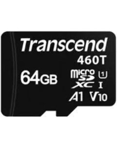 Промышленная карта памяти MicroSDXC 64Gb TS64GUSD460T 460T Class 10 U1 UHS I A1 100 45MB s без адапт Transcend