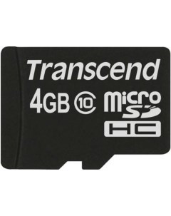 Промышленная карта памяти microSDHC 4GB TS4GUSDC10M USDC10M Class 10 24 22MB s Transcend
