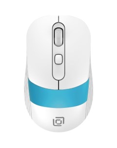 Мышь Wireless 310MW белый синий оптическая 3200dpi USB для ноутбука 4but 1869094 Oklick