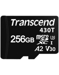 Промышленная карта памяти microSDXC 256GB TS256GUSD430T 430T Class 10 UHS I U3 A2 100 70MB s без ада Transcend
