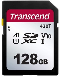 Промышленная карта памяти SDXC 128Gb TS128GSDC420T 420T Class 10 U1 A1 95 40MB s 320TBW Transcend